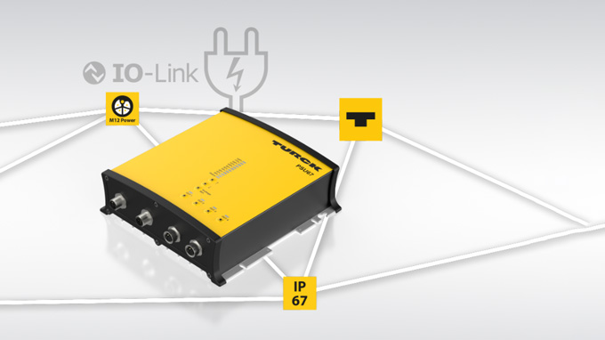 圖爾克 現場安裝的帶 IO-LINK 的 IP67 供電單元
